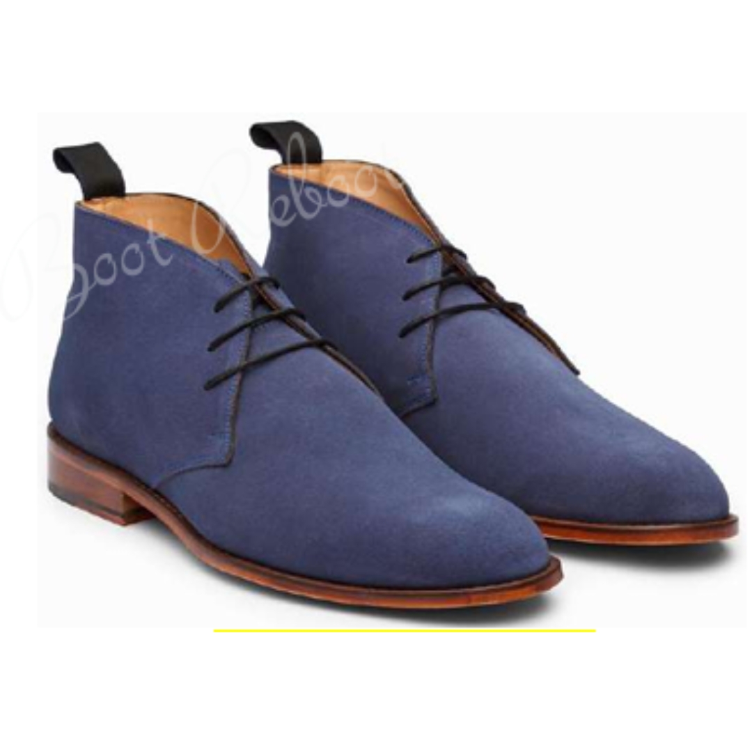 Leather Suede Chukka Boots Shoes